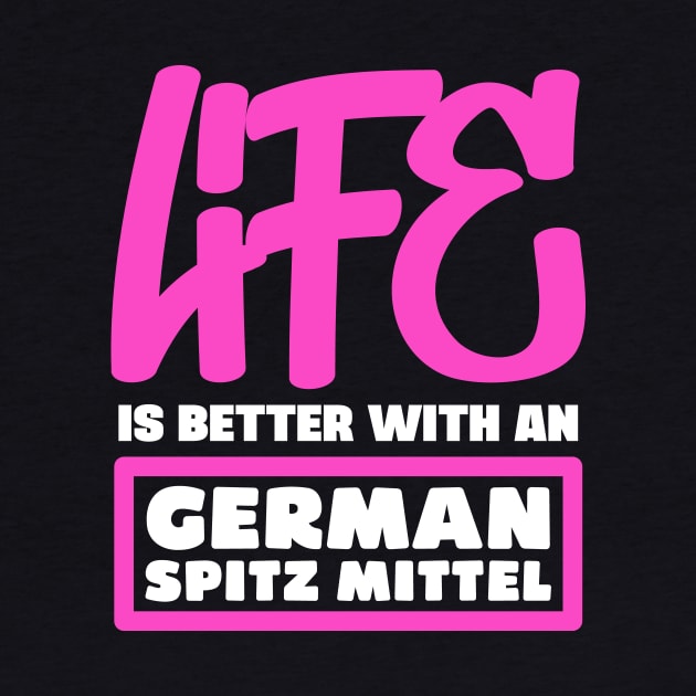 Life is better with a German Spitz Mittel by colorsplash